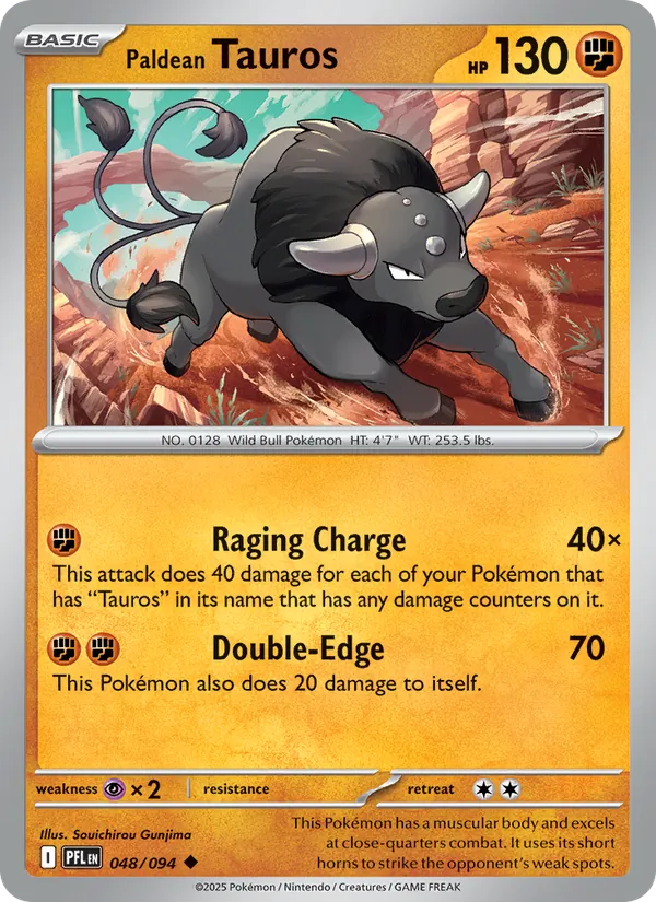 Paldean Tauros - Phantasmal Flames Pokemon Card
