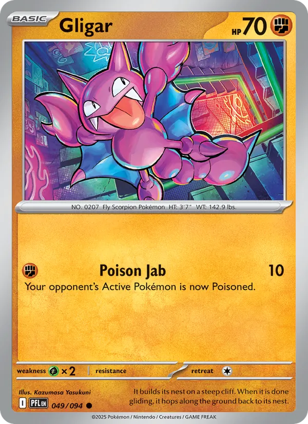 Gligar - Phantasmal Flames Pokemon Card