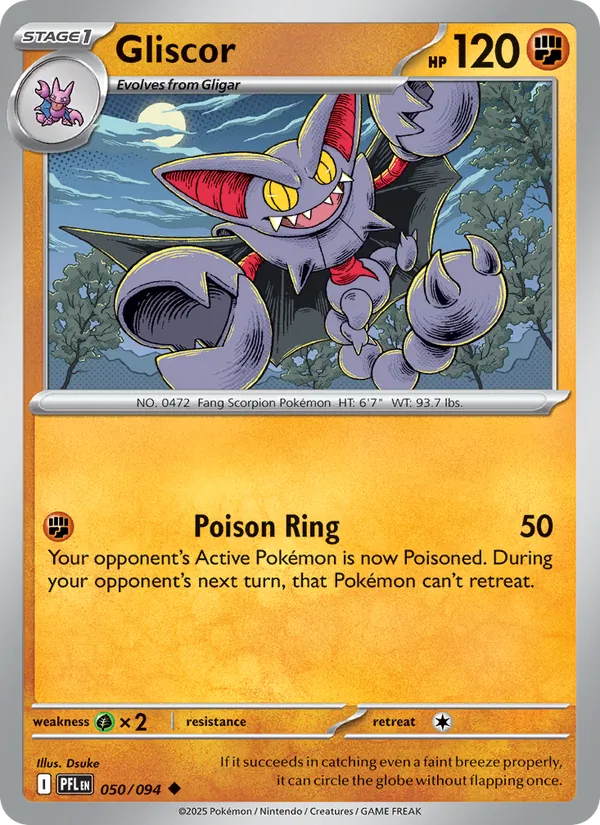 Gliscor - Phantasmal Flames Pokemon Card