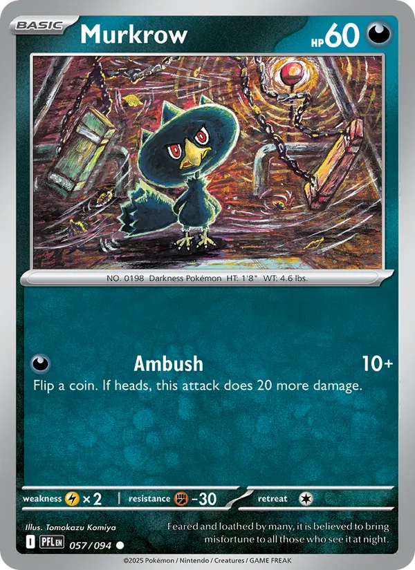 Murkrow - Phantasmal Flames Pokemon Card