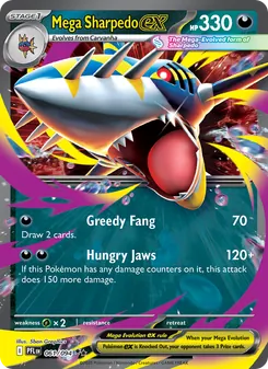 Mega Sharpedo ex - Phantasmal Flames