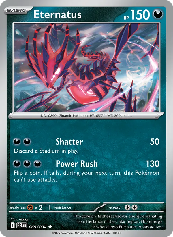 Eternatus - Phantasmal Flames Pokemon Card