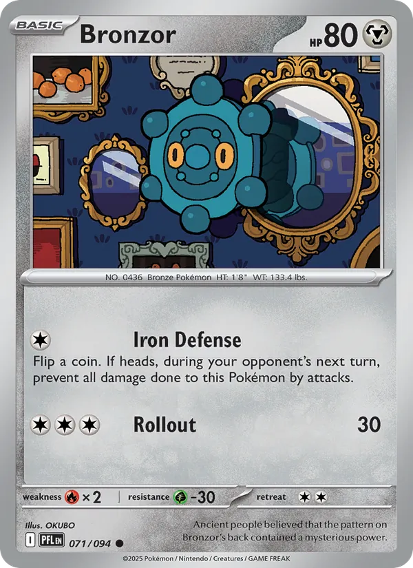 Bronzor - Phantasmal Flames Pokemon Card
