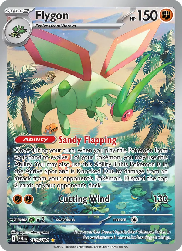 Flygon - Phantasmal Flames Pokemon Card