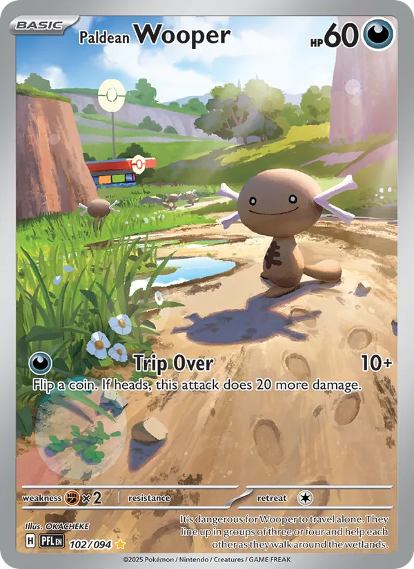 Paldean Wooper - Phantasmal Flames Pokemon Card