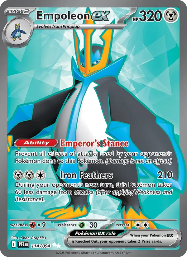 Empoleon ex - Phantasmal Flames Pokemon Card