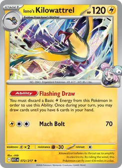 Iono's Kilowattrel - Ascended Heroes