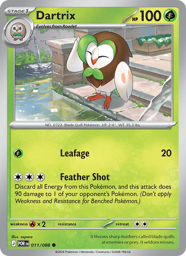 Dartrix - Perfect Order Pokemon Card