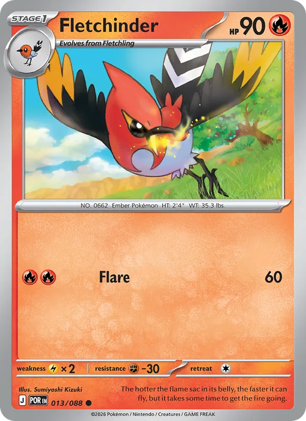 Fletchinder - Perfect Order Pokemon Card