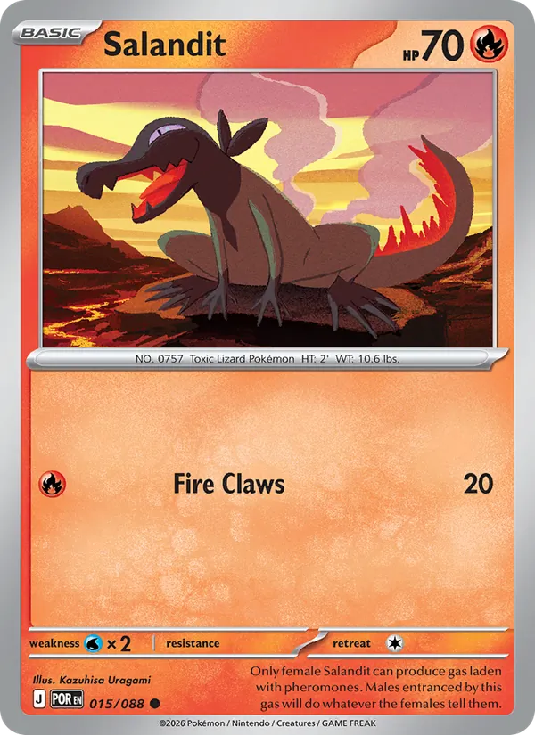 Salandit - Perfect Order Pokemon Card