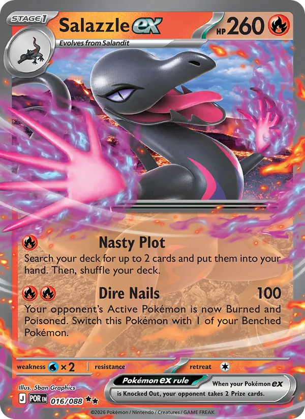 Salazzle ex - Perfect Order Pokemon Card
