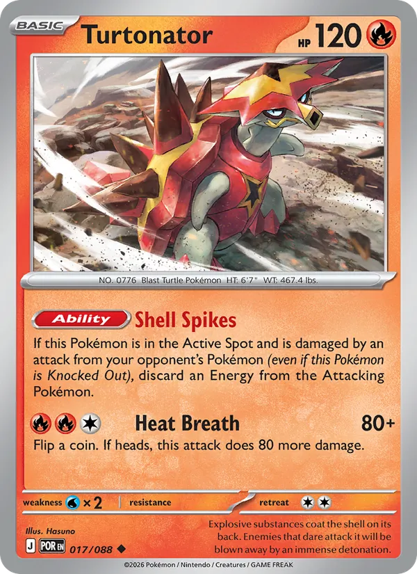 Turtonator - Perfect Order Pokemon Card
