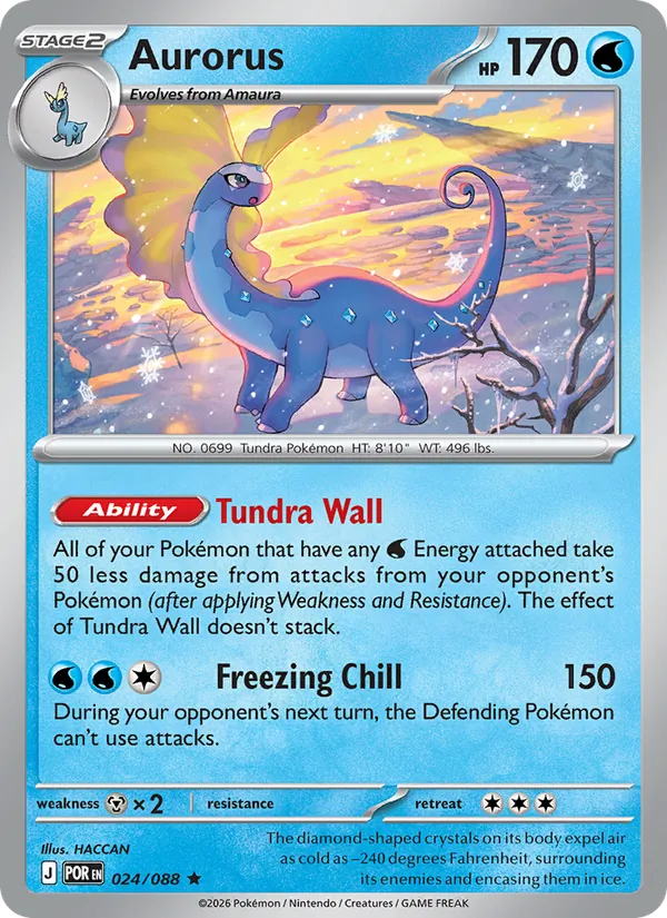 Aurorus - Perfect Order Pokemon Card