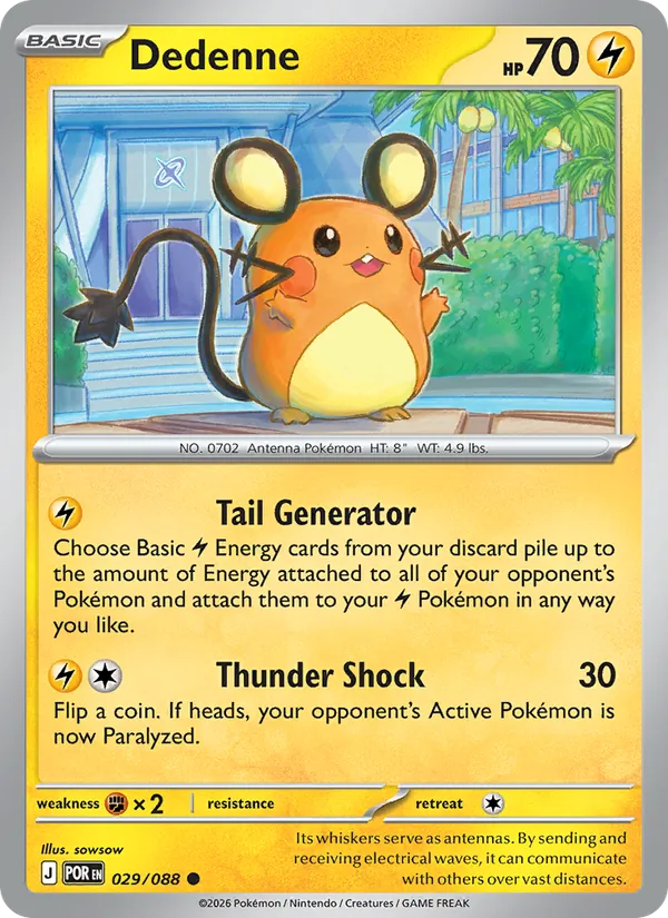 Dedenne - Perfect Order Pokemon Card