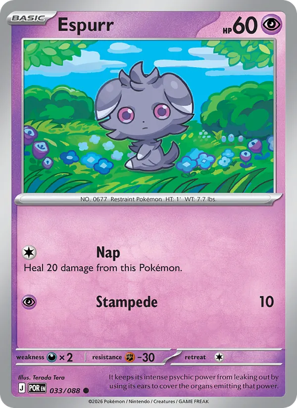 Espurr - Perfect Order Pokemon Card