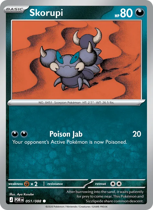 Skorupi - Perfect Order Pokemon Card