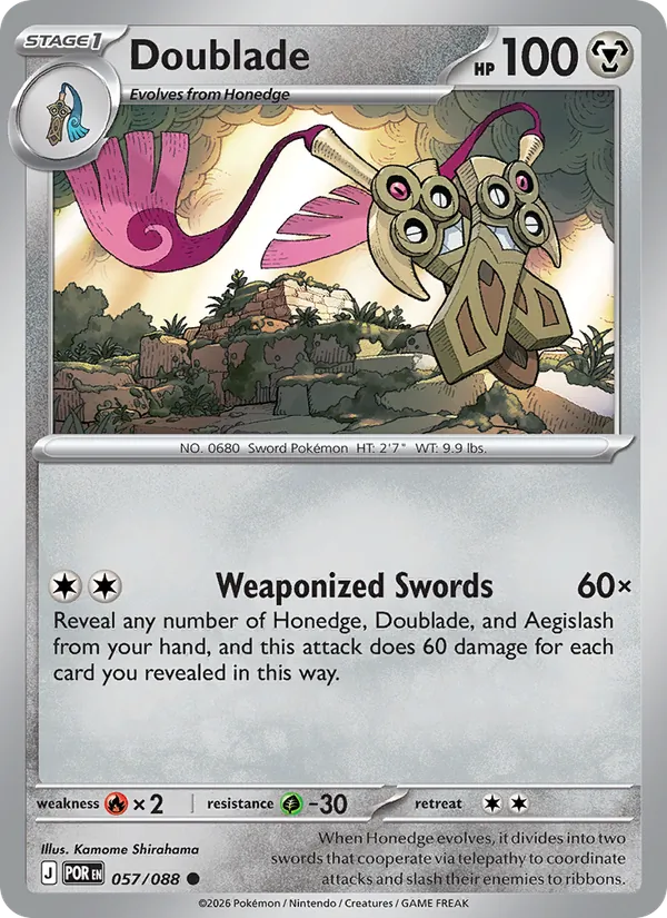 Doublade - Perfect Order Pokemon Card