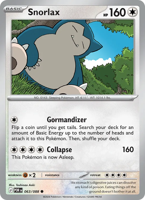 Snorlax - Perfect Order Pokemon Card