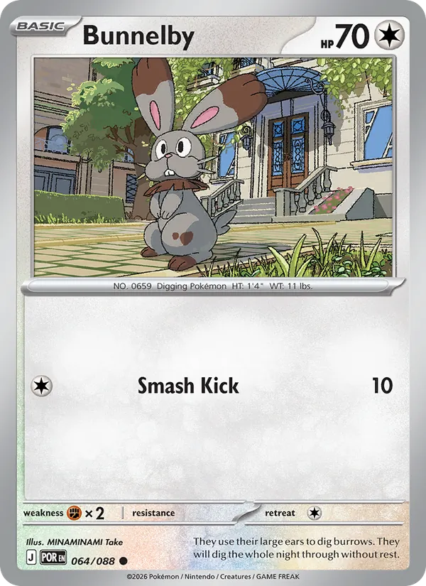Bunnelby - Perfect Order Pokemon Card
