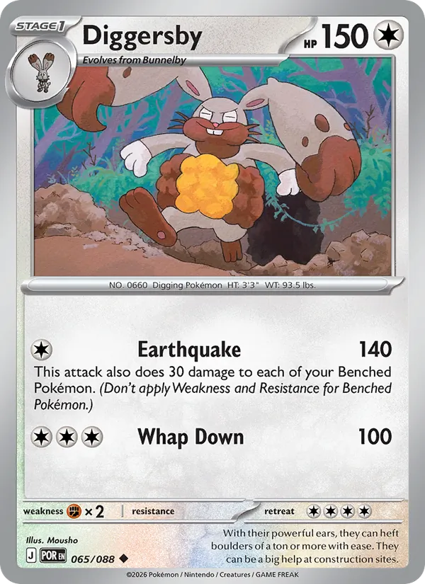 Diggersby - Perfect Order Pokemon Card