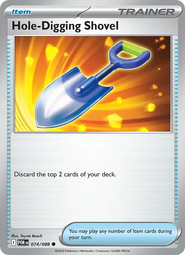 Hole-Digging Shovel - Perfect Order Pokemon Card