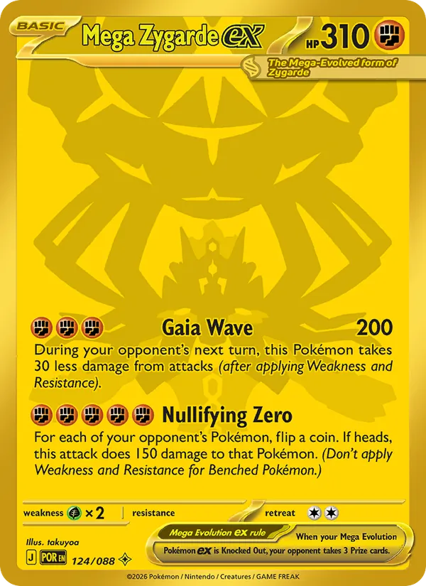 Mega Zygarde ex - Perfect Order Pokemon Card