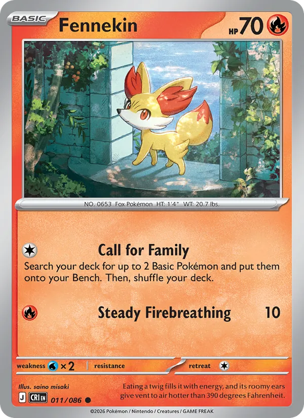 Fennekin - Chaos Rising Pokemon Card