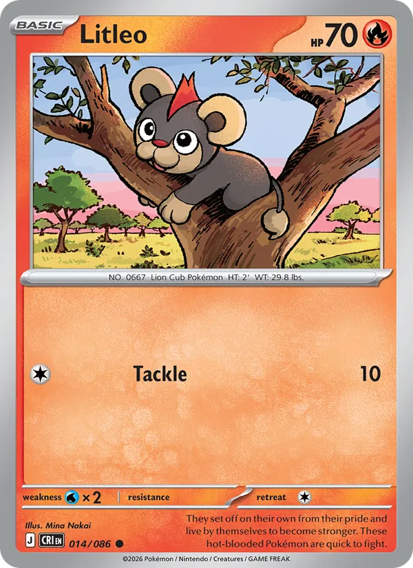 Litleo - Chaos Rising Pokemon Card