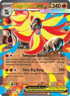 Mega Pyroar ex - Chaos Rising
