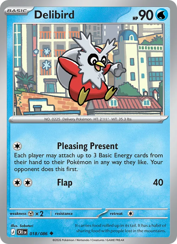 Delibird - Chaos Rising Pokemon Card