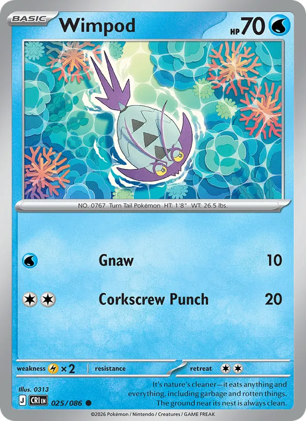 Wimpod - Chaos Rising Pokemon Card