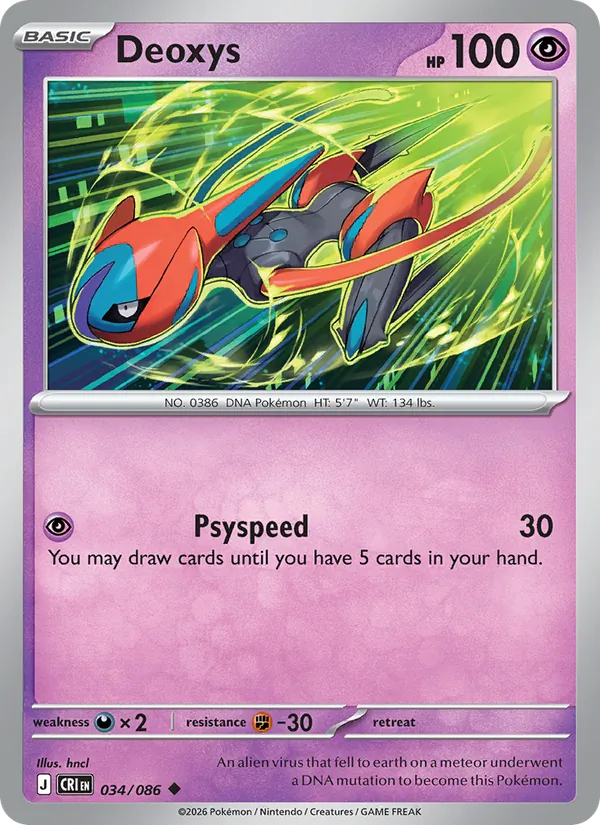 Deoxys - Chaos Rising Pokemon Card