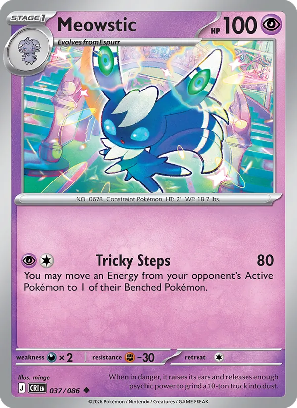 Meowstic - Chaos Rising Pokemon Card