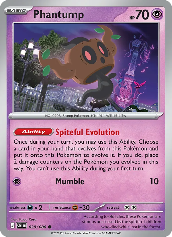 Phantump - Chaos Rising Pokemon Card