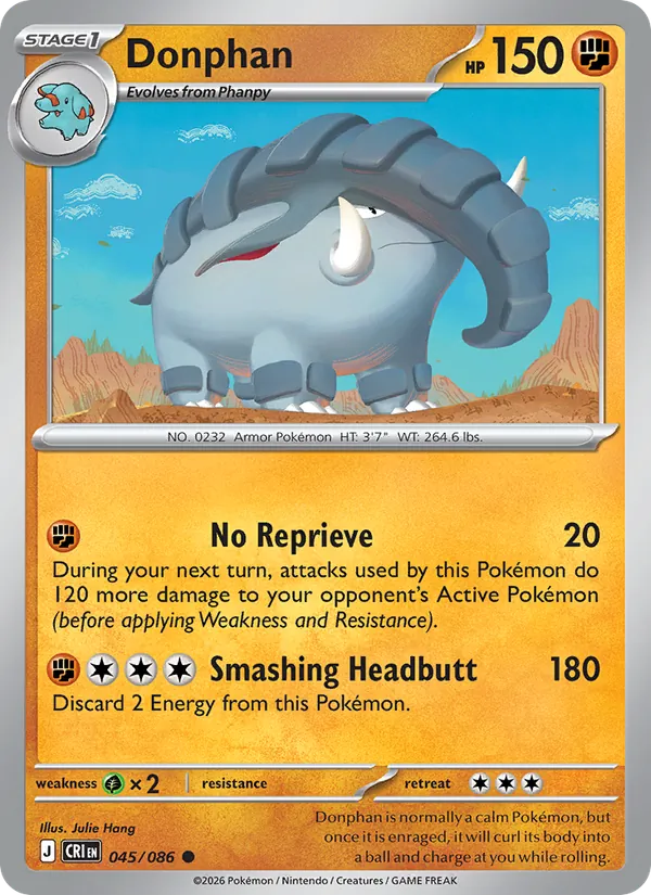 Donphan - Chaos Rising Pokemon Card