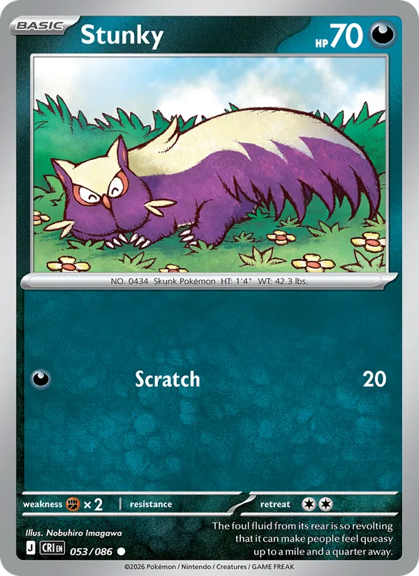 Stunky - Chaos Rising Pokemon Card