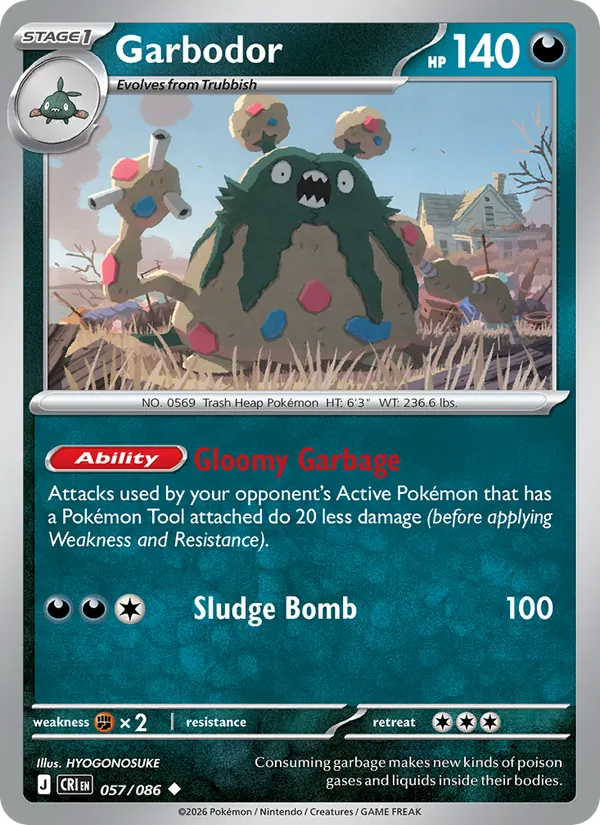 Garbodor - Chaos Rising Pokemon Card