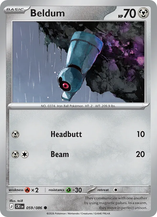 Beldum - Chaos Rising Pokemon Card
