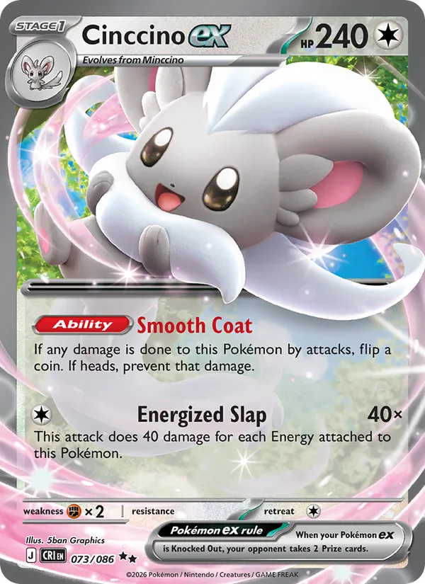 Cinccino ex - Chaos Rising Pokemon Card