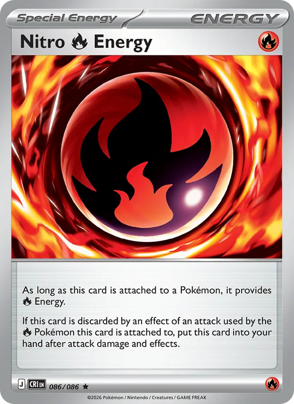 Nitro Fire Energy - Chaos Rising Pokemon Card