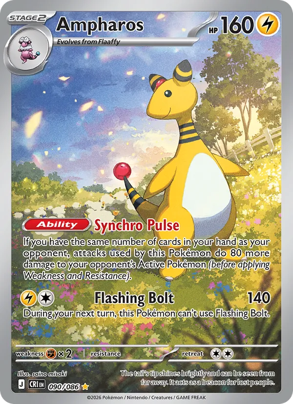 Ampharos - Chaos Rising Pokemon Card
