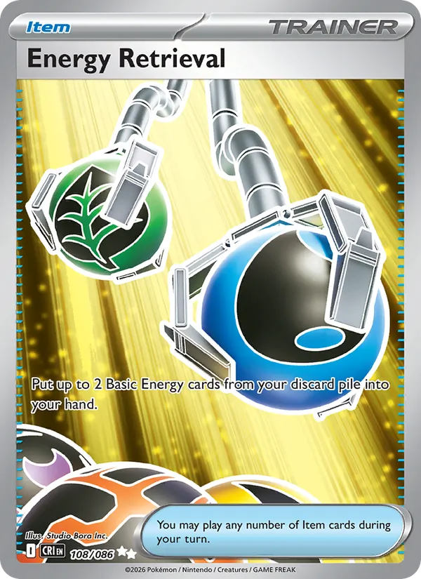 Energy Retrieval - Chaos Rising Pokemon Card