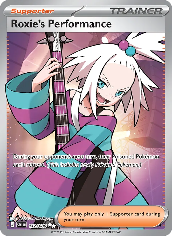 Roxie's Performance - Chaos Rising Pokemon Card