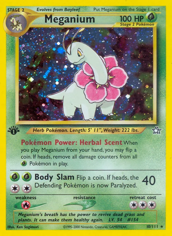 Meganium - Neo Genesis Pokemon Card