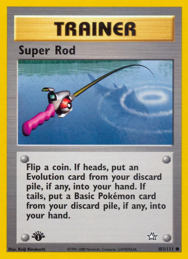 Super Rod - Neo Genesis Pokemon Card
