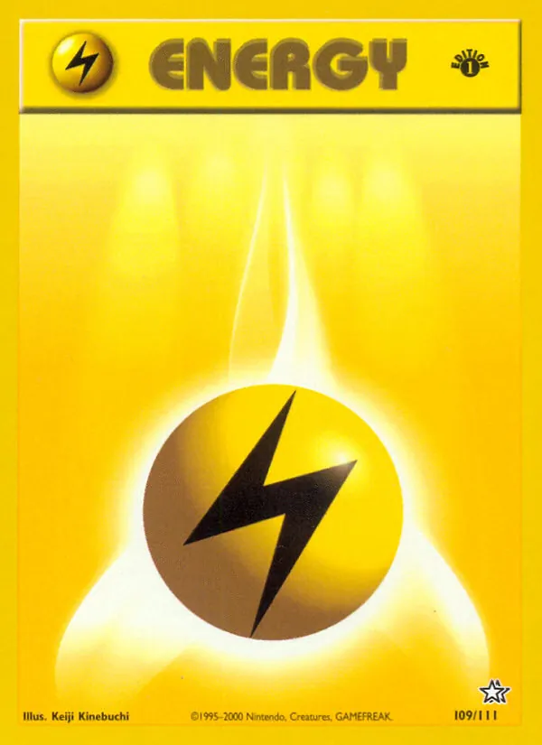 Lightning Energy - Neo Genesis Pokemon Card