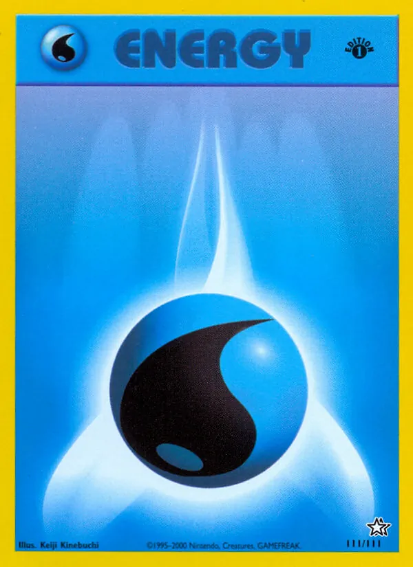 Water Energy - Neo Genesis Pokemon Card