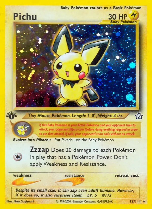 Pichu - Neo Genesis Pokemon Card
