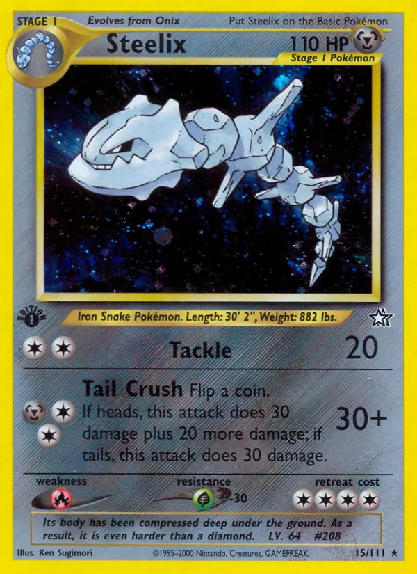 Steelix - Neo Genesis Pokemon Card