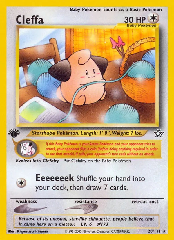 Cleffa - Neo Genesis Pokemon Card